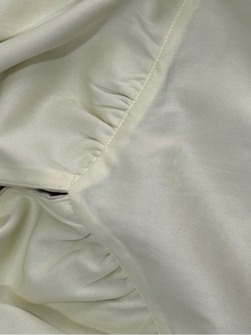 MULLA Pistachio Yellow Jumpsuit NWT Wide Leg Flutter Sleeve Open Back M - Picture 11 of 11